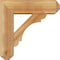 Ekena Millwork Olympic Craftsman Rough Sawn Bracket w/ Offset Brace, Western Red Cedar, 6"W x 18"D x 18"H BKT0604X18X18OLY04RWR - alternate 2